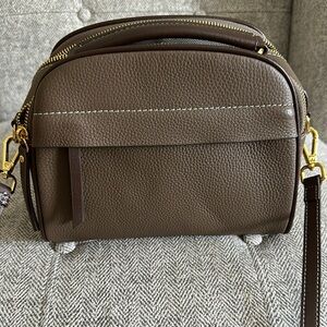 Brown Leather Crossbody Bag